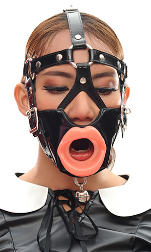 PVC Muzzle Gag with Lips